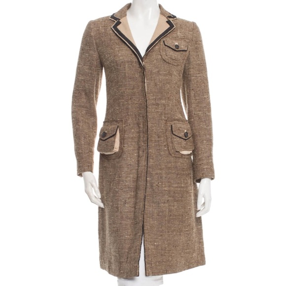 tweed trench coat
